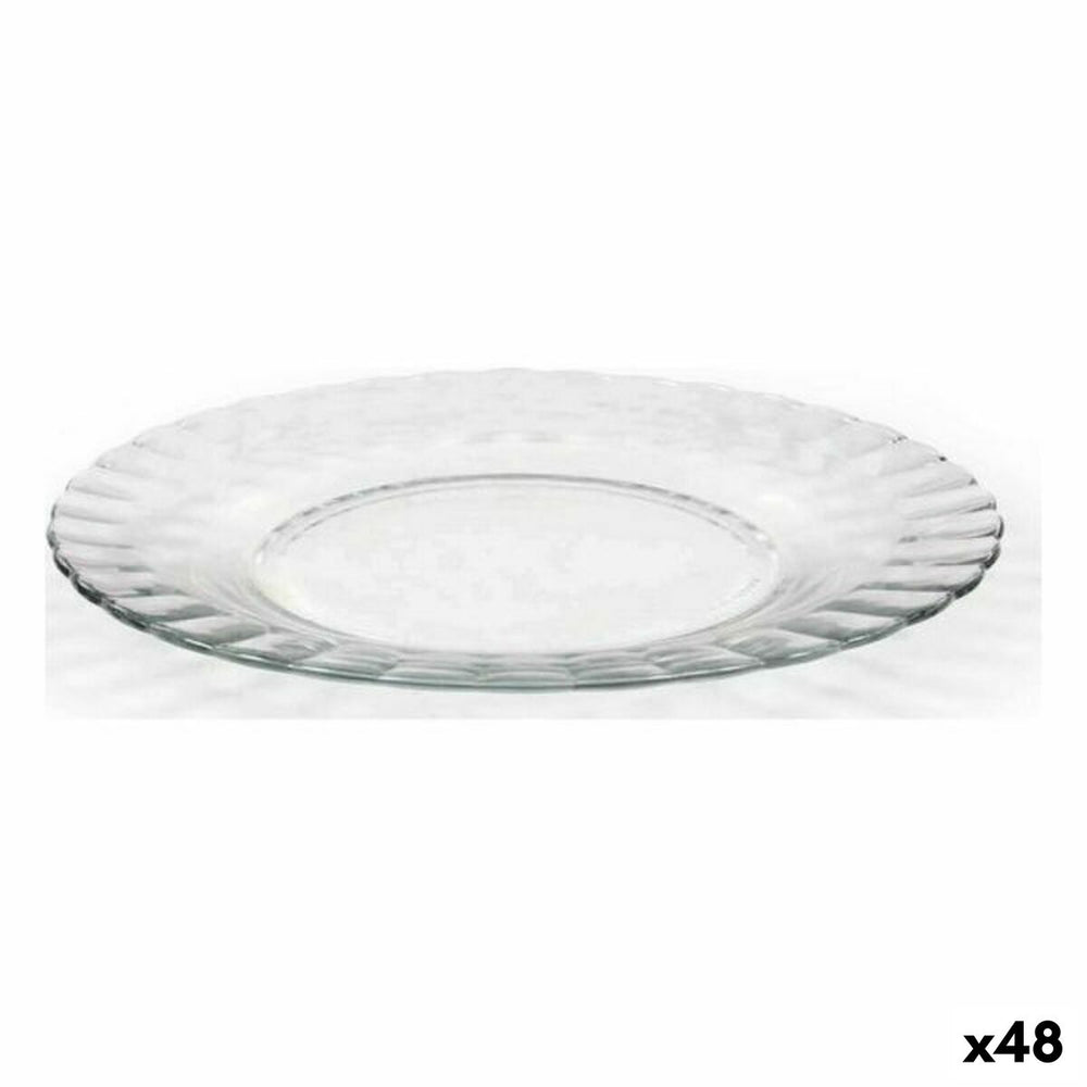 Flat Plate Duralex Paris Glass Ø 23 cm (48 Units)
