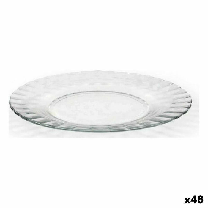 Flat Plate Duralex Paris Glass Ø 23 cm (48 Units)