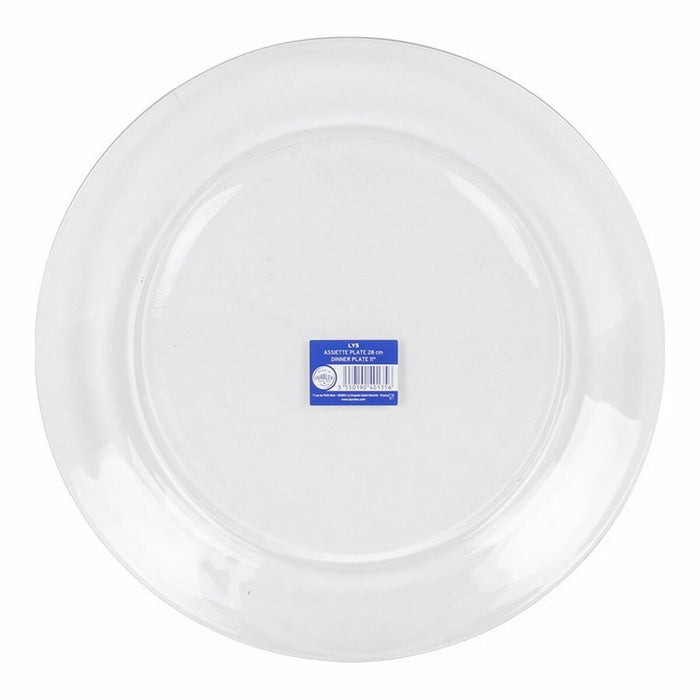 Flat Plate Duralex Lys Transparent Ø 28 cm (24 Units)