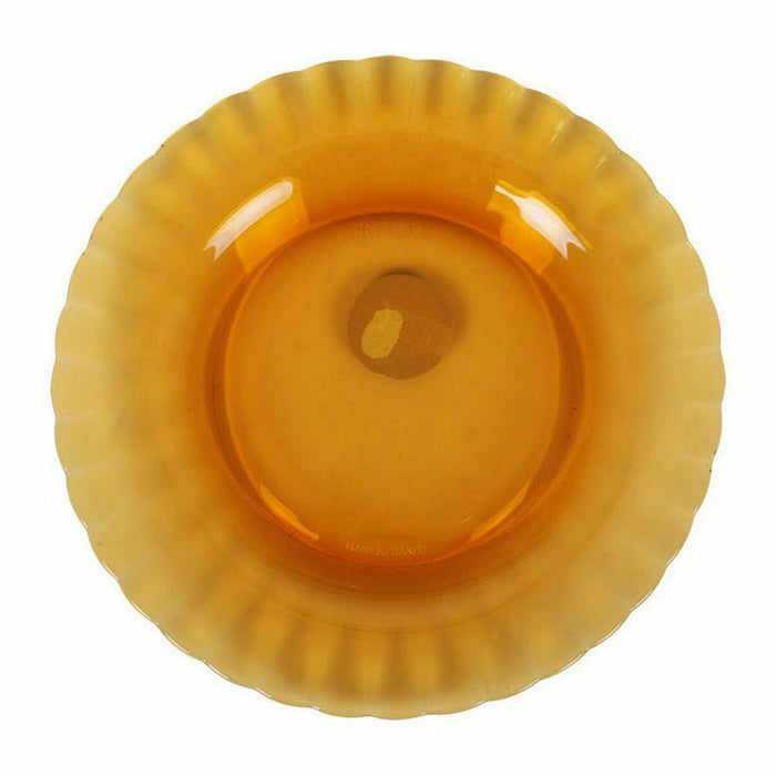 Dessert dish Duralex Picardie Crystal Amber Ø 20,5 cm (48 Units)