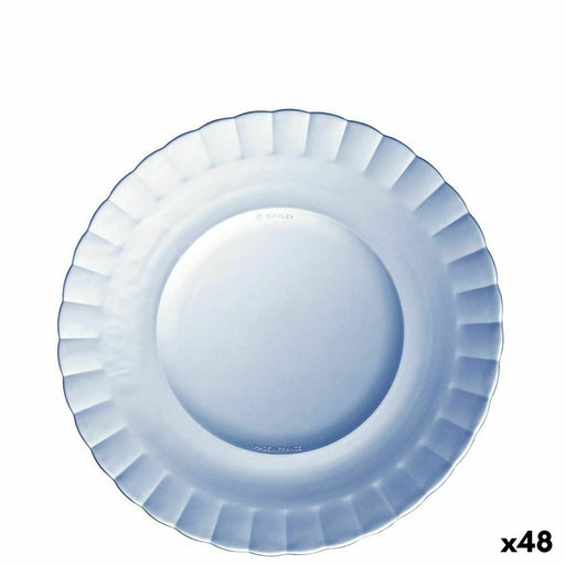 Flat Plate Duralex Picardie Blue Ø 23 cm (48 Units)