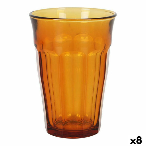 Set of glasses Duralex Picardie Amber 4 Pieces 360 ml (8 Units)