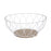 Fruit Bowl Secret de Gourmet Metal White Ø 28 cm