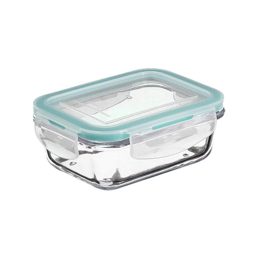 Lunch box 5five 16,3 x 11,5 x 5,5 cm Crystal Rectangular Blue Multicolour 540 ml