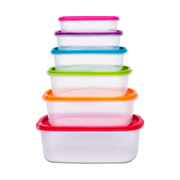 Set of 6 lunch boxes 5five polypropylene