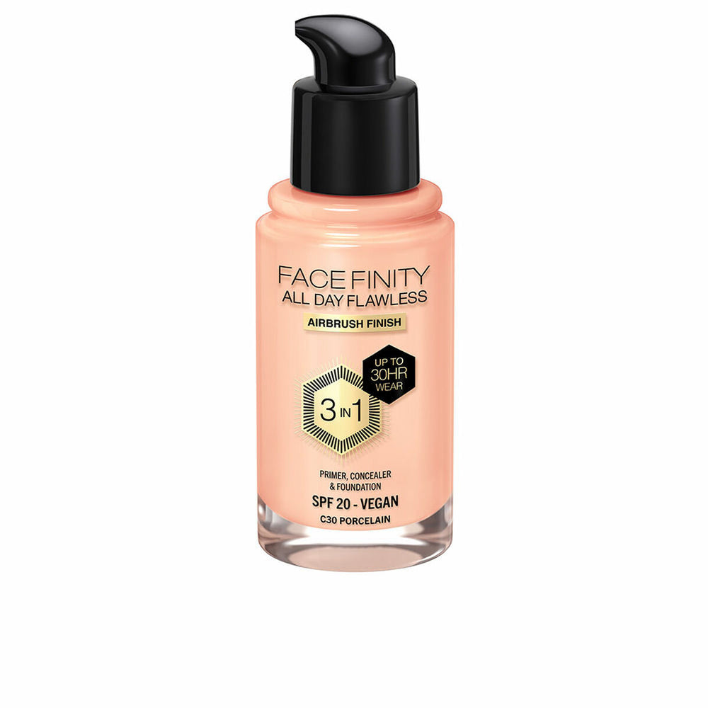 Crème Make-up Base Max Factor Face Finity All Day Flawless 3-in-1 Spf 20 Nº C30 Porcelain 30 ml