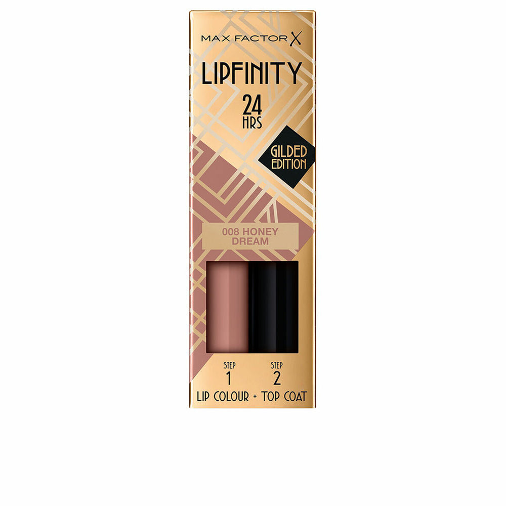 Liquid lipstick Max Factor Lipfinity 24H Nº 008 Honey dream 2 Pieces