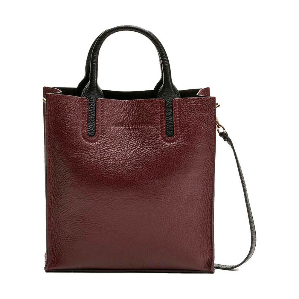 Women's Handbag Maison Heritage TENA-BORDEAUX Red 25 x 28 x 10 cm