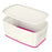 Storage Box Leitz MyBox WOW With lid Fuchsia Small White ABS 31,8 x 12,8 x 19,1 cm