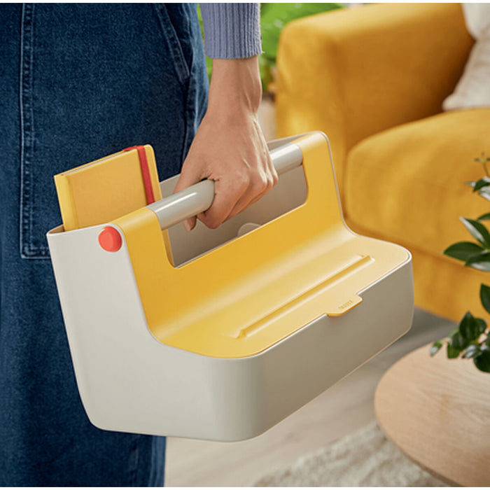 Storage Box Leitz Cosy Carrying handle Yellow ABS Laptop 21,4 x 19,6 x 36,7 cm