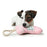 Dog chewing toy Hunter Salima Fluffy toy With string Pink Puppies