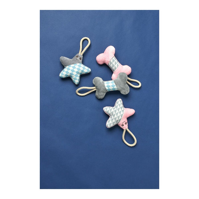 Dog chewing toy Hunter Salima With string Starfish Grey Puppies