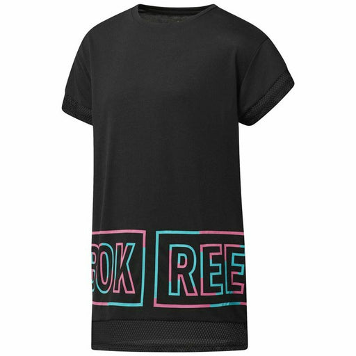 Women’s Short Sleeve T-Shirt Reebok Dance Girls Squad Black