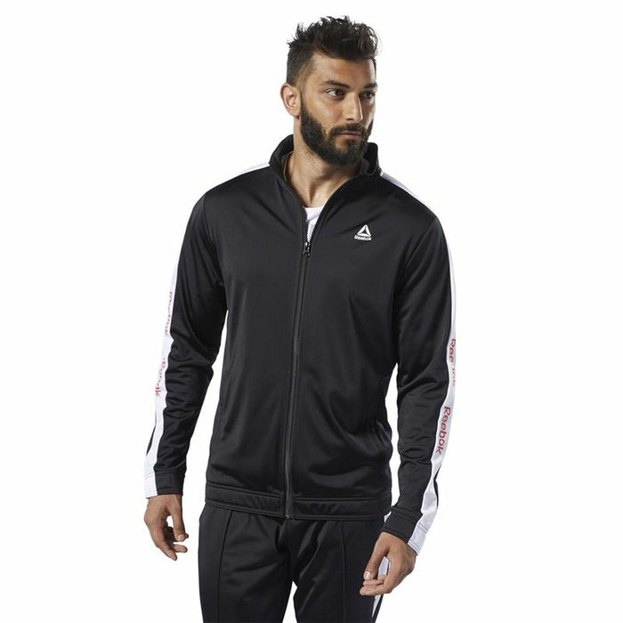 Men's Sports Jacket Reebok Essentials Linear Logo Black