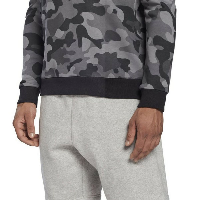 Men’s Sweatshirt without Hood Reebok Camo Black