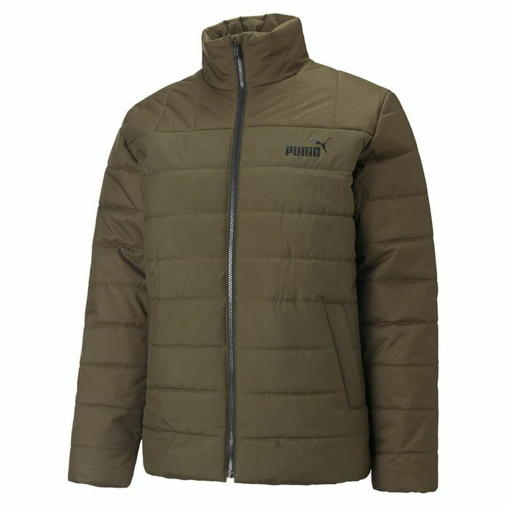 Men's Sports Jacket Puma  Essentials+ Padded Olive