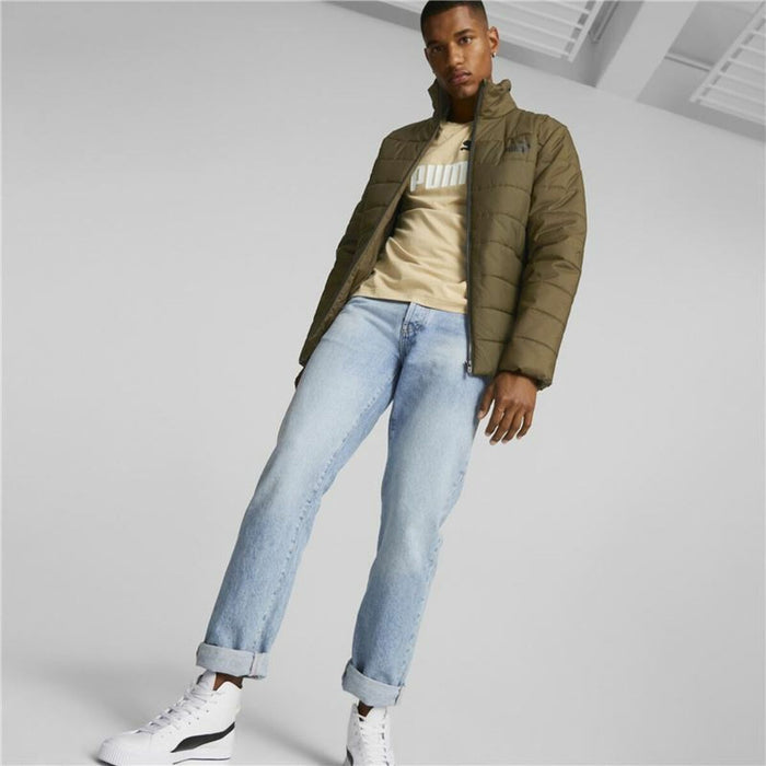 Men's Sports Jacket Puma  Essentials+ Padded Olive