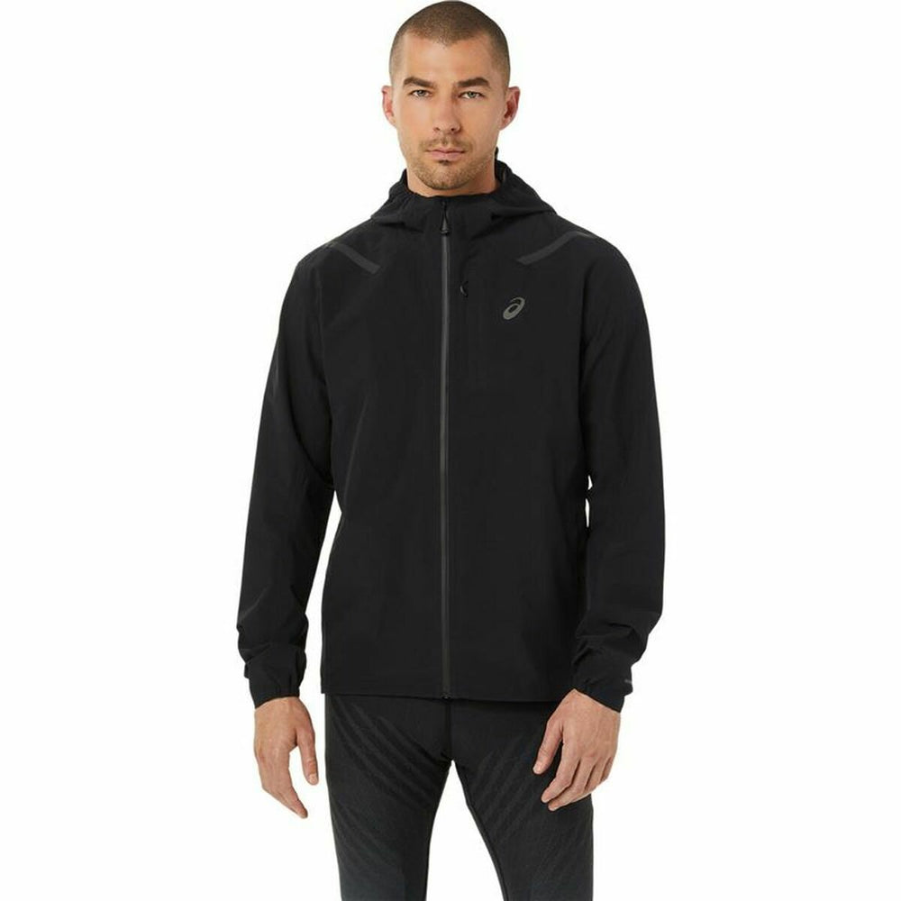 Men's Sports Jacket Asics Accelerate Impermeable Black