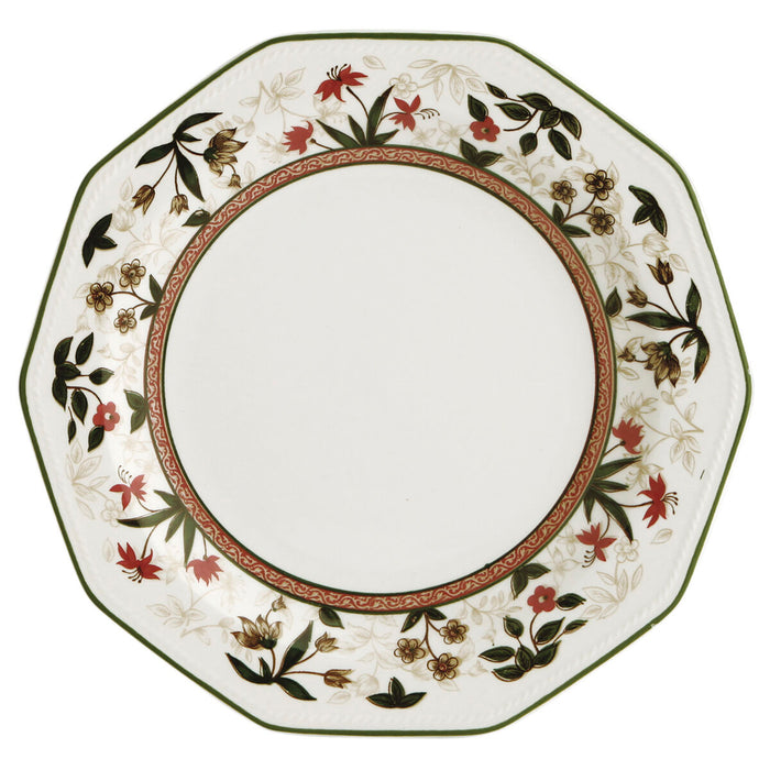 Flat Plate Queen´s By Churchill Assam Floral Ceramic China crockery Ø 27 cm (6 Units)