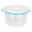 Round Lunch Box with Lid White & blue 250 ml