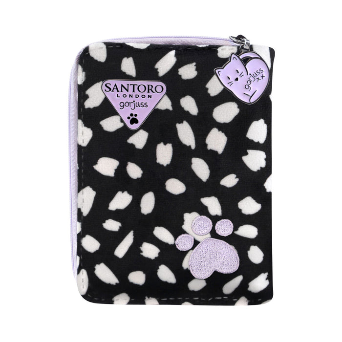 Purse Gorjuss Smitten kitten Black White (10 x 13 x 2,5 cm)