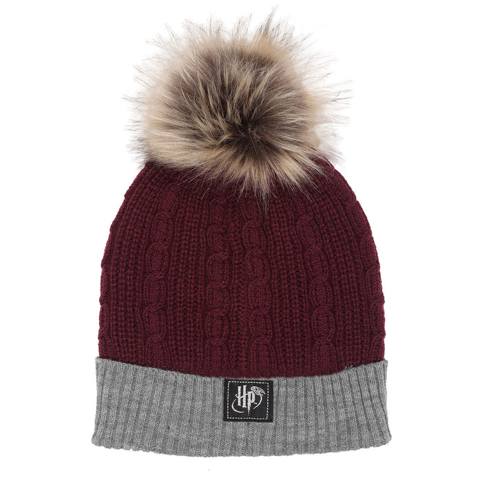 Hat Harry Potter Gryffindor House Fur Pom Burgundy