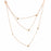 Ladies'Necklace Sif Jakobs C1050-3-CZ-RG (25 cm)