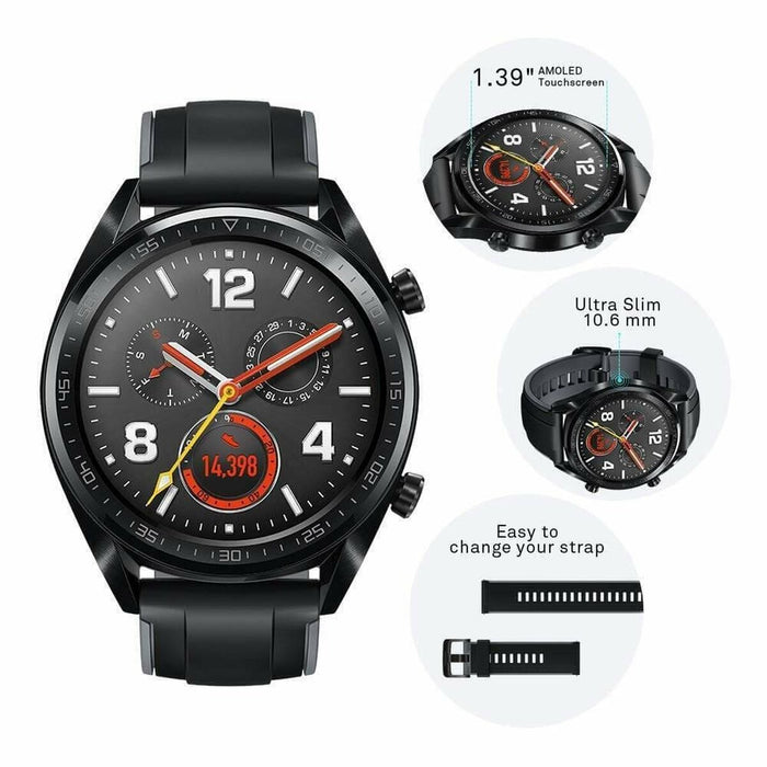 Smartwatch Huawei 1,39" AMOLED Bluetooth GPS Black (Refurbished B)