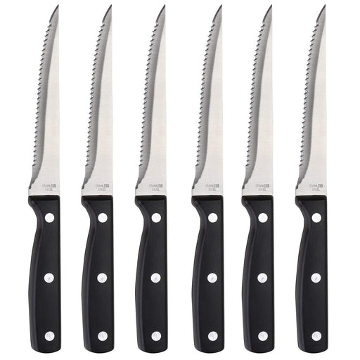 Knife Set Masterpro Gourmet Stainless steel (12,5 cm) (6 Pieces)