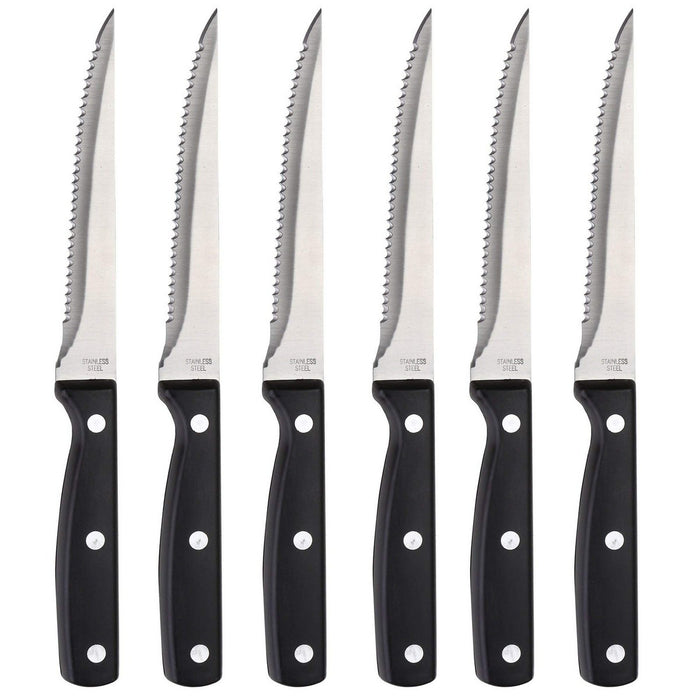 Knife Set Masterpro Gourmet Stainless steel (12,5 cm) (6 Pieces)