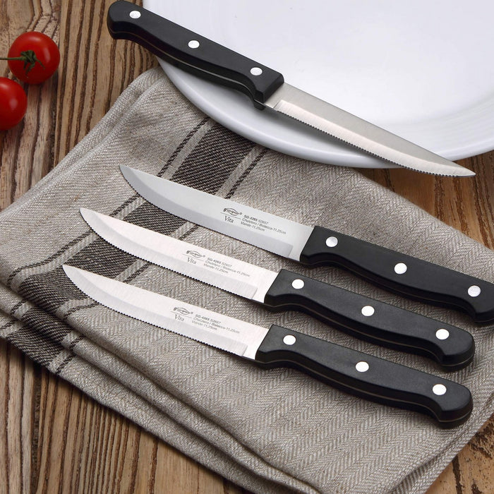 Knife Set Masterpro Gourmet Stainless steel (12,5 cm) (6 Pieces)