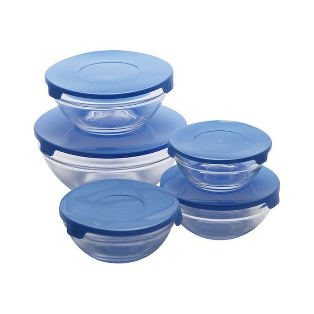 Set of lunch boxes Renberg RB-4419-BL Blue 30 x 30 x 30 cm (5 pcs)