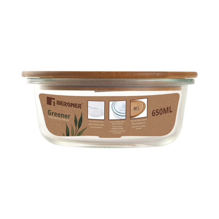 Hermetic Lunch Box Bergner GREENER 650 ml