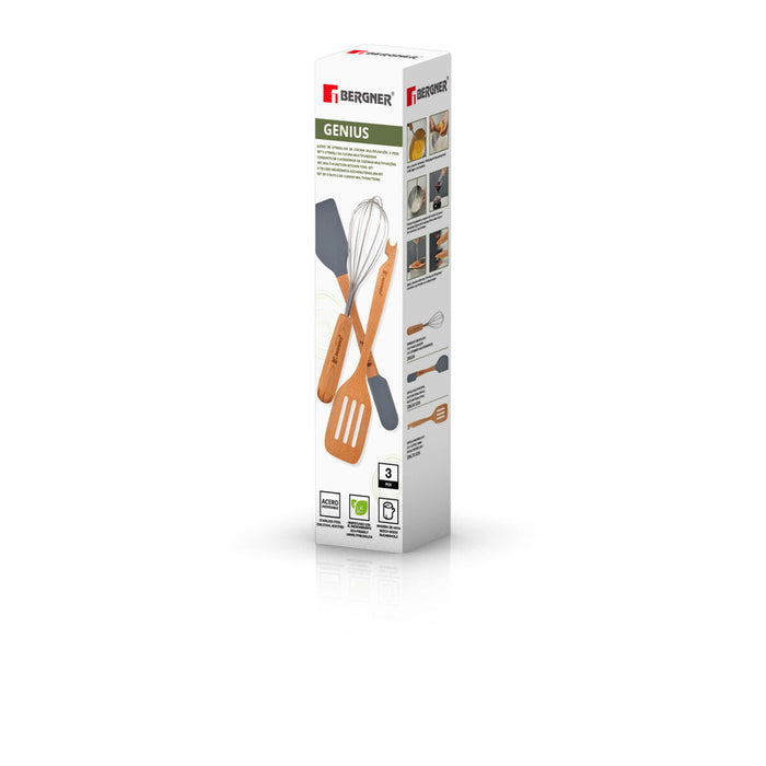 Set of Kitchen Utensils Bergner GENIUS Grey