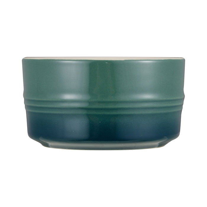 Set of bowls Bergner EXCALIBUR Green Cream Stoneware