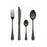 Cutlery Bergner Munich Black Matt Matte back Stainless steel 24 Pieces (24 pcs)