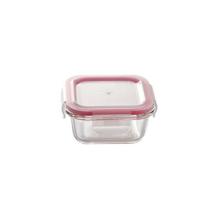 Set of lunch boxes Bergner Q4052 Borosilicate Glass Squared Red (3 pcs)