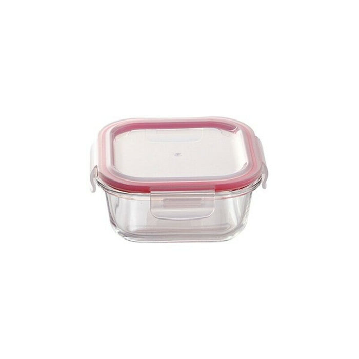 Set of lunch boxes Bergner Q4052 Borosilicate Glass Squared Red (3 pcs)