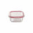 Set of lunch boxes Bergner Q4052 Squared Borosilicate Glass (3 pcs)