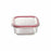 Set of lunch boxes Bergner Q4052 Squared Borosilicate Glass (3 pcs)