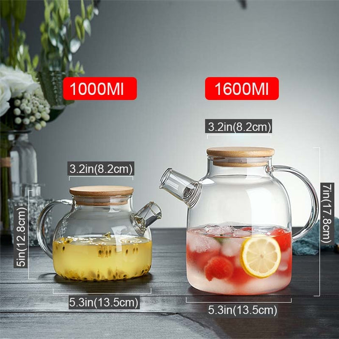 Big Heat Resistant Glass Teapot