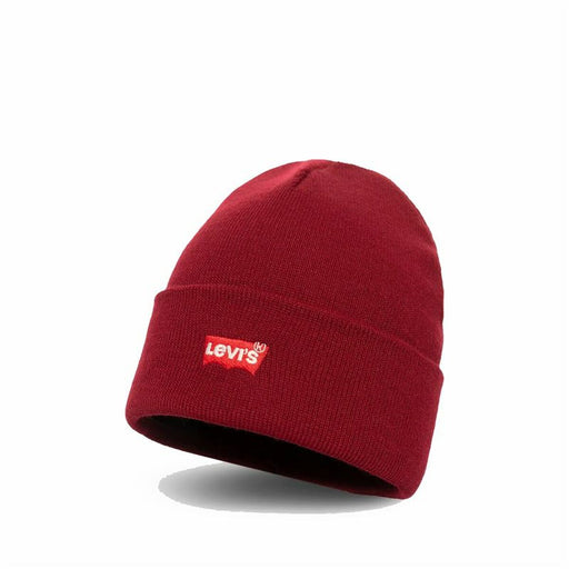 Sports Hat Levi's Batwing Embroidered Beanie Red