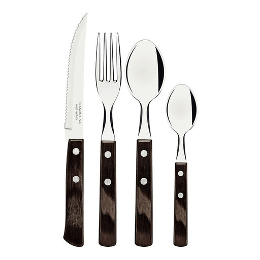 Cutlery Tramontina Polywood Stainless steel 24 Pieces