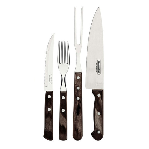 Cutlery Tramontina Polywood Stainless steel 14 Pieces