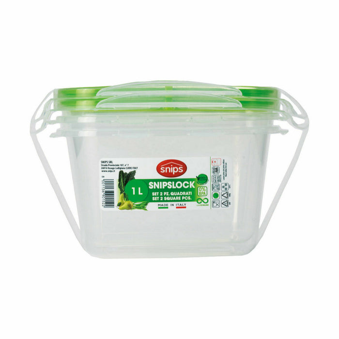 Lunch box Snips Hermetically sealed 1 L (12 Units)