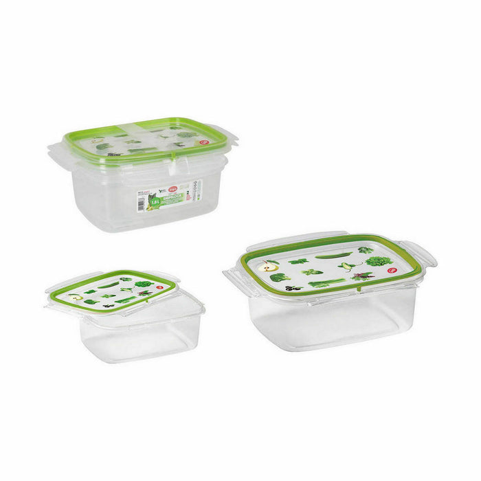 Lunch box Snips Hermetically sealed 1,8 L Rectangular (12 Units)