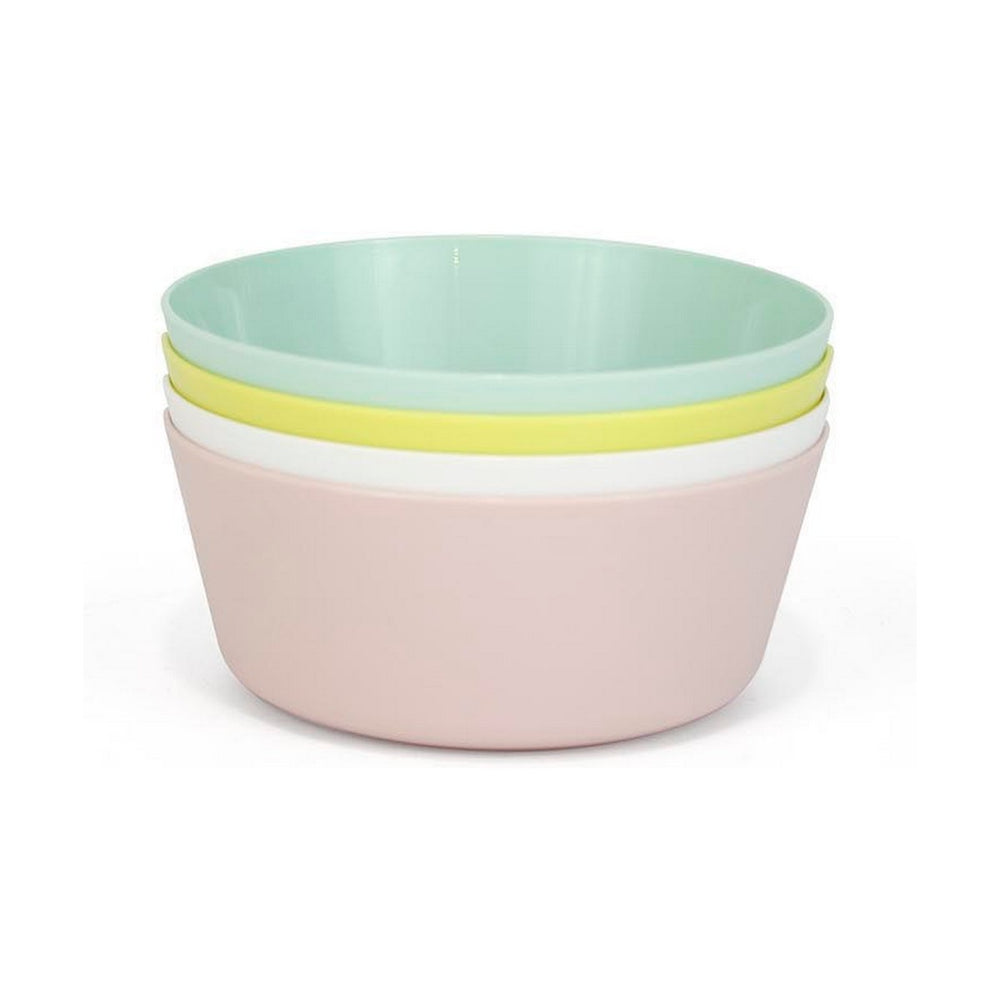 Set of bowls Dem Plastic Multicolour 4 Pieces 11,8 x 7 cm