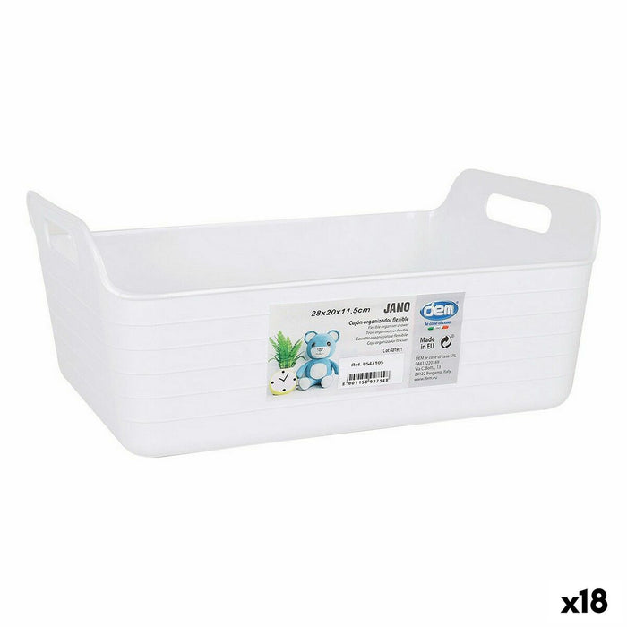 Multi-purpose basket Dem Organiser 28 x 20 x 11,5 cm (18 Units)