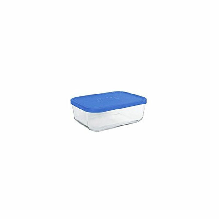 Lunch box Borgonovo Igloo Blue Rectangular 400 ml 13,5 x 9,5 x 6,5 cm 19 x 13,5 x 7,2 cm