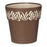 Planter Gaia Brown Plastic (19 x 19 x 19 cm)